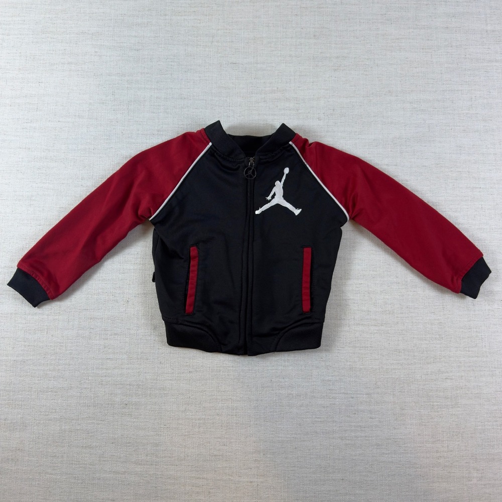 Jordan Toddler Boys Black Red Jumpman Track Jacket 2T 617845352401